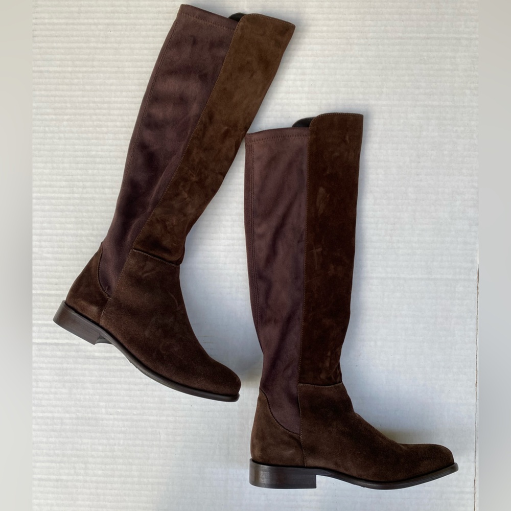 NWOT Cordani Bethanie Brown Suede Knee-hi Boots Women's 36 or 5 1/2 - 6